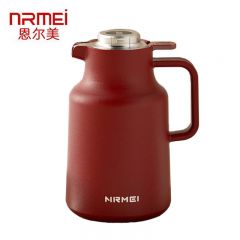 恩尔美（nRMEi） 保温壶家用大容量玻璃内胆智能热水暖壶真空开水瓶家用吉祥家用壶2000ml红色B219-2000-003