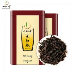 一杯香 茶叶自己喝送礼品袋礼盒装1200型 乌龙茶武夷山 正岩大红袍250g（125g*2）