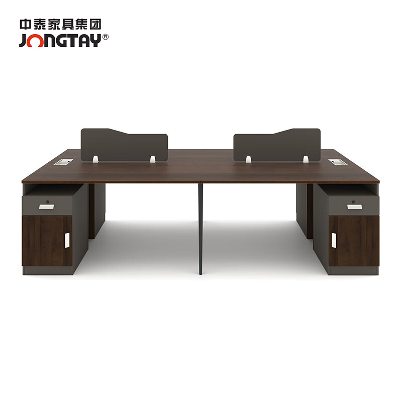 中泰（jongtay） J-JFBH282四人位办公桌屏风隔断卡座 2800W×1200D×750H