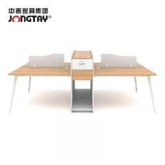 中泰  J-FBTX282办公桌办公室屏风隔断卡座职员桌员工工位4人位2832W×1200D×1100H