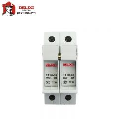 德力西电气（DELIXI ELECTRIC） 圆筒形帽熔断器 底座14RT18-32X 2P 座（白色）