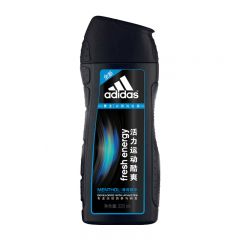 阿迪达斯（Adidas） 男士活力运动酷爽去屑洗发露220ml薄荷冰爽放松头皮