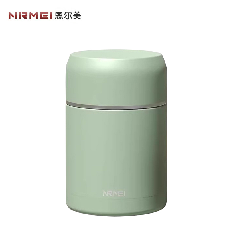 恩尔美（nRMEi） NQMSG-011焖烧杯316不锈钢女双层保温饭盒宽口闷焖烧怀银耳羹神器粥壶桶罐 【升级316不锈钢】绿色 1200ml