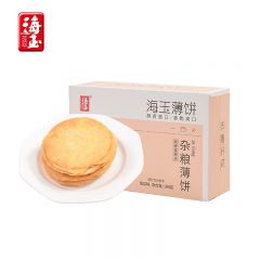 海玉 杂粮薄饼田园休闲健康早餐零食粗粮代餐主义酥薄脆饼干 薄饼 南瓜味198g/盒