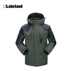 雷克兰（Lakeland）防寒服登山服骑行冲锋衣PR20绿色（PU不含内胆）L码