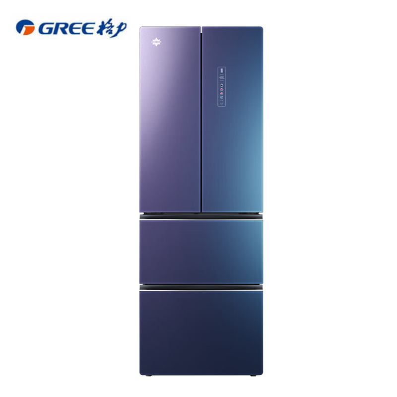 格力（GREE）  晶弘BCD-328WPFGA奇域紫四门家用冰箱深冻储鲜 变频多门冰箱除菌净味 328升
