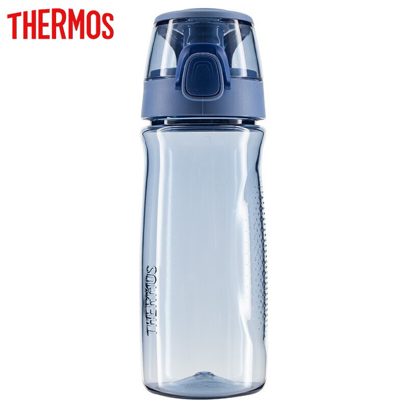 膳魔师（THERMOS） TCSD-700 BL塑料水杯大容量夏季男女运动瓶户外露营便携随行茶杯带提手海洋蓝 700ml