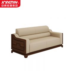 中泰（jongtay） J-S0WLEZ1-3新中式西皮三人位办公沙发 1990W×860D×855H