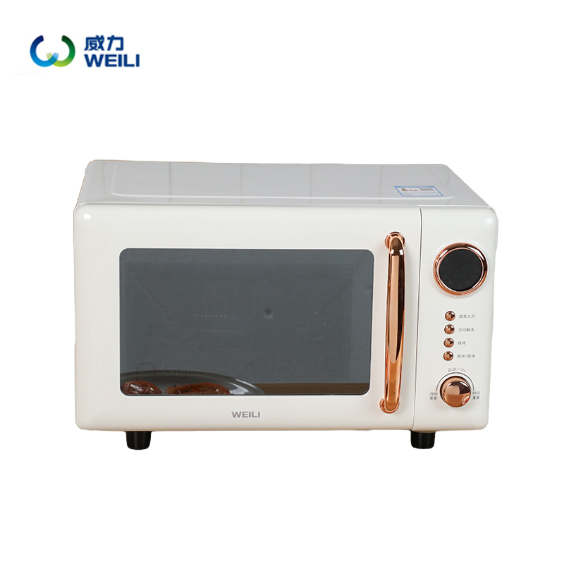 威力（WEILI） 20UG31-T 微波炉家用微烤一体机复古高颜值20L平板式光波炉 20升微烤一体机亮光白