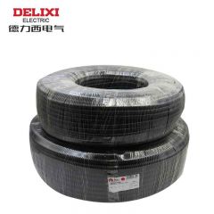 德力西电气 穿线电工管套电缆电线套管 PE波纹管 外径18.5mm 黑色（100m）