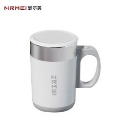 恩尔美（nRMEi） 自动搅拌杯咖啡杯电动新款全自动可充电便携懒人磁力旋转随行水杯 白色500ml【316不锈钢内胆】KFJBB-500-005