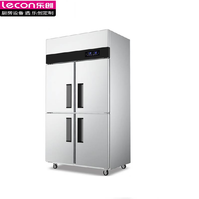 乐创（lecon） 商用四门冰柜 立式厨房保鲜柜节能压缩机 全冷冻 LC-J-SBC01