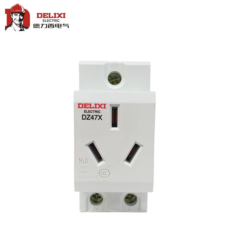 德力西电气（DELIXI ELECTRIC） 模数化插座 DZ47X 模数化插座 单相两极带接地 16A