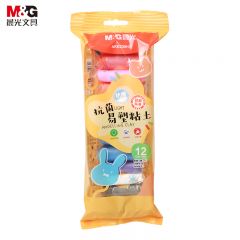 晨光（M&G） AKE039H7 文具4D超轻粘土儿童彩泥橡皮泥黏土小学生玩具 12色安心袋装