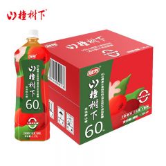 冠芳 山楂树下 60%山楂汁果汁饮料1.25L*6瓶 混合型 无添加蔗糖 家庭聚会聚餐健康饮品送礼物伴手礼 整箱装
