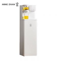 鸣盏 MZ909 智能茶吧机即热熟水茶吧机全自动调温饮水机下置水桶高端客厅一体柜 立式茶饮机
