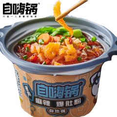 自嗨锅 夜宵锅方便火锅自热锅米线方便面螺蛳粉自助速食酸辣粉懒人小火锅 自热锅麻辣爆肚粉122g