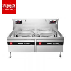 喜莱盛（XLS） XLS-DCL10SG电磁炉灶商用电磁锅灶 酒店学校食堂大功率电炒炉电磁灶台30KW*2双头1.0米大炒炉工程款