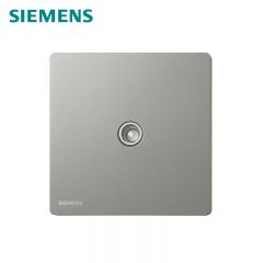 西门子（SIEMENS） 5UH31313NC02 一位电视TV插座 86型墙壁面板 弹力漆 荟绎系列 皓月灰