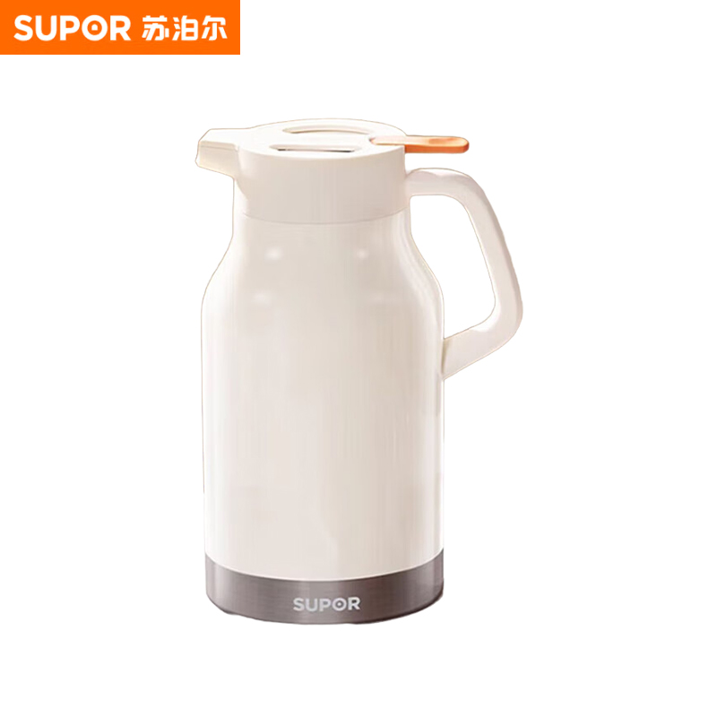 苏泊尔（SUPOR） KCV15BF50 超强锁温保温壶 大容量水壶热水瓶办公家用 1.5L奶油白