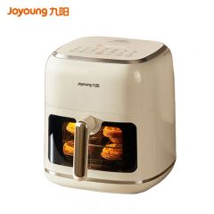 九阳（Joyoung） KL65-V9空气炸锅免翻面家用6.5L大容量一键智能触控超薄可视金属内腔蒸汽嫩炸