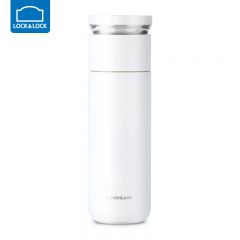 乐扣乐扣（LOCK&LOCK） LHC4285WHT心仪茶水分离保温杯男女带茶隔泡茶商务办公水杯440ML白