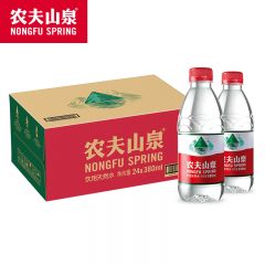 农夫山泉 饮用水 380ml*24瓶 整箱装会议水饮用天然弱碱性水商务办公会议用水【满10箱全国包邮】