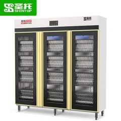 圣托（Shentop） 不锈钢商用消毒柜 热风循环大容量密胺餐具碗筷 三门酒店工程臭氧紫外线消毒碗柜 YTD1500-R3