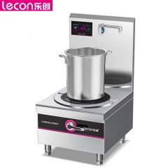 乐创（lecon） 商用单头矮汤炉 10KW酒店饭堂企业电磁灶 LC-J-TLD10