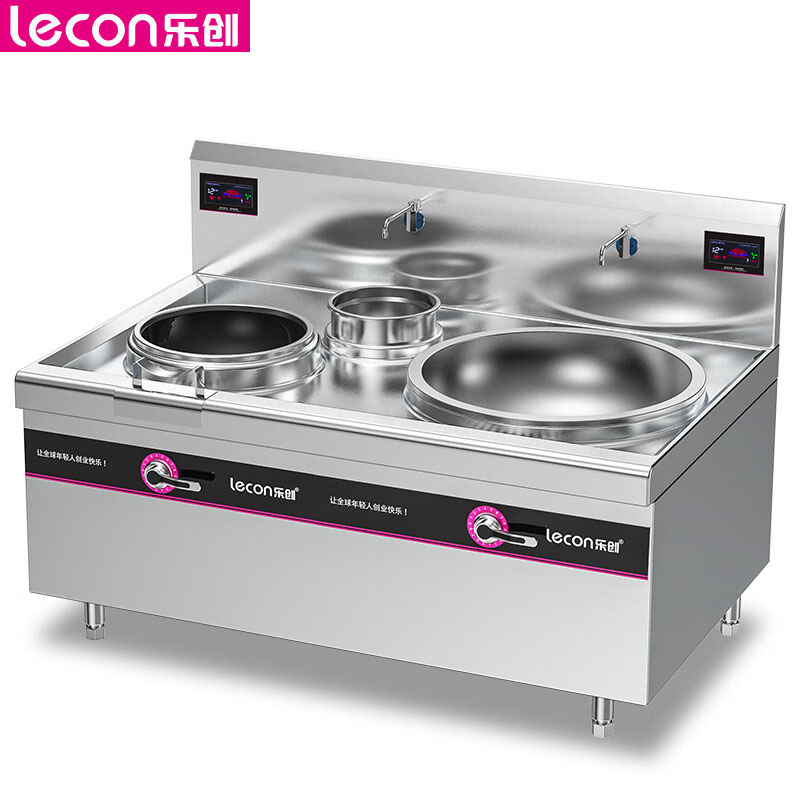 乐创（lecon） LC-J-ZH1220商用大小组合灶 (12+20)KW酒店饭堂企业电磁灶