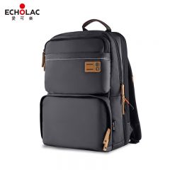 爱可乐（Echolac） CKP658双肩电脑包大容量可扩展17英寸书包旅行背包黑色