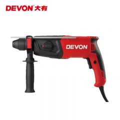 大有（Devon）26mm多功能轻型电锤1107系列平钻锤钻正反转两用专业电锤工程装修钻孔五金电动工具 【800W】【锤钻镐三功能】【可调速】