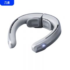 几素 Neck Fan Pro1 风宝挂脖风扇高速节能制冷空调便携随身小型无叶涡轮充电超长续航懒人挂颈带戴脖子电风扇夏日必备闪电银