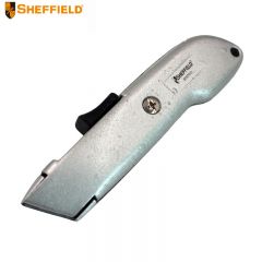 钢盾 （SHEFFIELD ） S067201 自缩式安全割刀 美工刀皮革刀纸箱快递壁纸开箱刀安全重型割刀（12把起发）