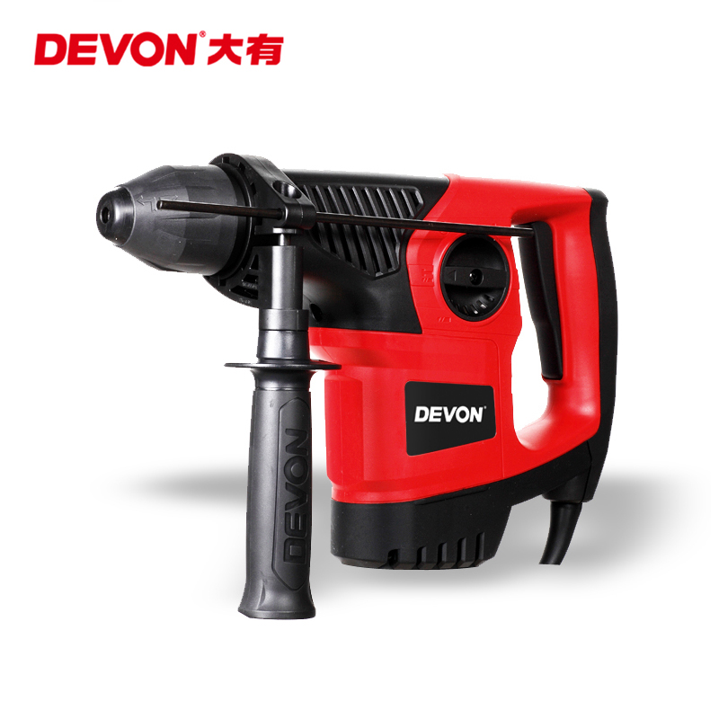 大有（Devon）30mm三功能电锤1104平钻锤钻凿削公路铁路建筑家装工程使用专业电动工具 官方标配