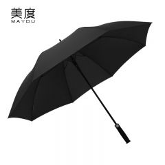 美度（MAYDU） M1153超大三人雨伞长柄自动男士商务晴雨伞抗暴风加大防风伞黑色