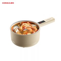 康佳（KONKA） KDZG-8024E-W 电煮锅 智能电火锅电蒸锅煎锅多功能炒锅 宿舍煮面锅2L迷你电锅不粘锅