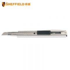 钢盾 （SHEFFIELD ） S067002 9mm不锈钢美工刀 大号壁纸刀不锈钢金属多功能裁纸刀片小号墙纸（12把起发）
