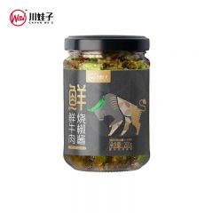 川娃子 四川辣椒酱下饭菜0添加 鲜牛肉烧椒酱200g