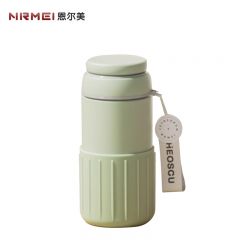 恩尔美（nRMEi）保温杯女高颜值316不锈钢茶水分离泡茶杯绿色香草保温杯400ML绿色G171-400-001