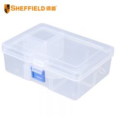钢盾   SHEFFIELD S024014 塑料零件盒234X168X62mm收纳盒分格物料螺丝配件电子元件盒 整理箱工具盒
