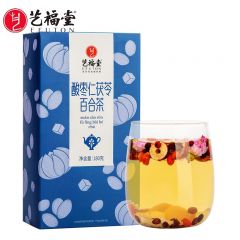 艺福堂 艺福堂 酸枣仁茯苓百合茶180g/盒 茶叶酸枣仁晚安呼呼睡百合茯苓玫瑰熬夜养生花茶