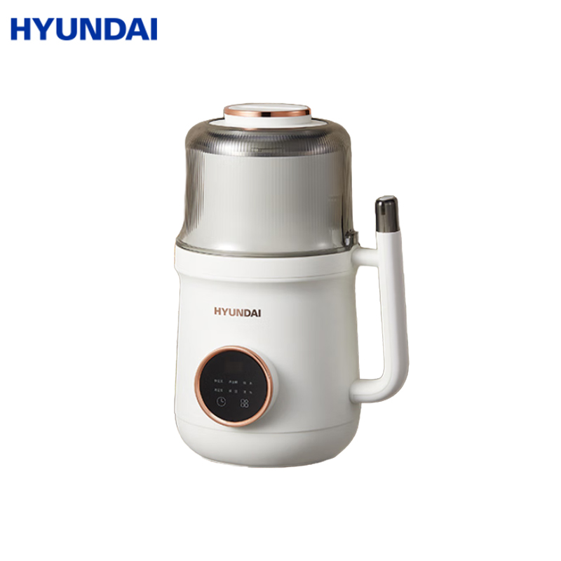 HYUNDAI HB-B89K破壁机加热豆浆机多功能家用料理机辅食机果汁机十叶刀片白色