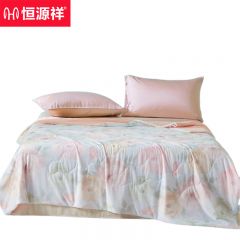 恒源祥 HYX290BZ繁花里A类抗菌凉感针织夏凉被亲肤透气薄被160*210cm