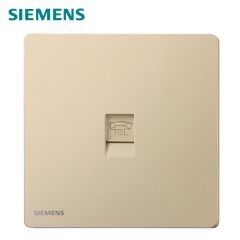 西门子（SIEMENS） 5UH31613NC03 荟绎一位电话插座墙壁插座日曜金