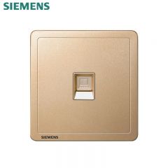 西门子（SIEMENS） 5UH14713NC03 开关插座 单电脑插座 (6类 非屏蔽) 网络网线信息弱电插座 致典系列 日曜金