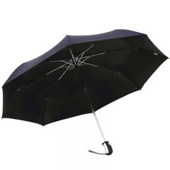 天堂伞   自开自收黑胶58cm*8骨三折晴雨伞   3331E升级款藏青色
