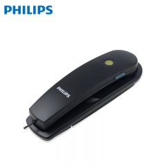 飞利浦(PHILIPS） TD2801 电话机座机 固定电话 办公家用 壁挂机 桌壁两用 免电池 一键拨号黑色