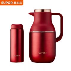 苏泊尔（SUPOR） TK2058Q保温杯壶套装不锈钢内胆结婚热水壶开水瓶1.7+380ml