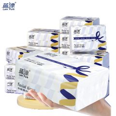 蓝漂（Lam Pure） 白色抽纸360张*16包飘带系列加大设计一张抵两张